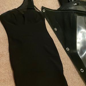 Black one shoulder dress